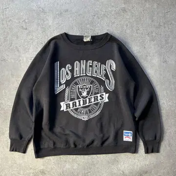 90s nutmeg 로스앤젤레스 레이더스 맨투맨 USA 블랙 NFL