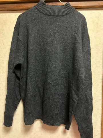 그레이 터틀넥 스웨터 L 사이즈