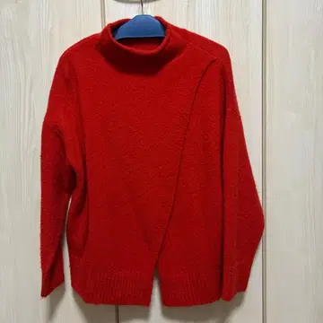 Manastash 빨간색 하이넥 스웨터