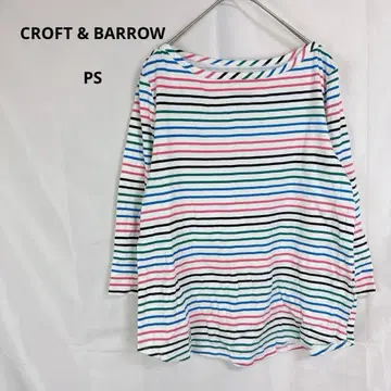 Croft & Barrow 티셔츠 [ PS ] 보더 컬러풀 작음 봄/가을