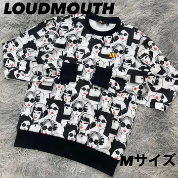 컨디션 최상 라우드마우스 맨투맨 풀오버 종이상자 니트 올 패턴 M 사이즈