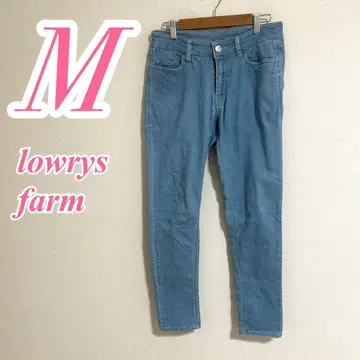 로리즈팜 M 데님 팬츠 블루 캐주얼 청바지