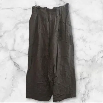 뷰티 앤 유스 BEAUTY&YOUTH 린넨 와이드 팬츠 카키