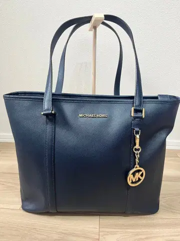 MICHAEL KORS 네이비 토트백