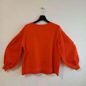 niko and - 오렌지 벌룬 슬리브 니트 M