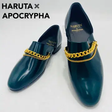 새상품 HARUTA 스포크 슈즈 아포크리프 콜라보 체인 27 다크 그린