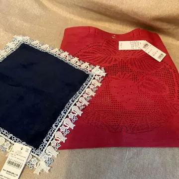 치카자와 레이스 손수건 백