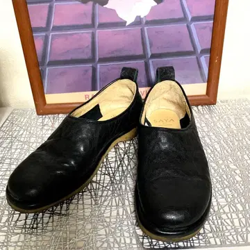 SAYA 플레인 슬립온 신발 블랙 22cm