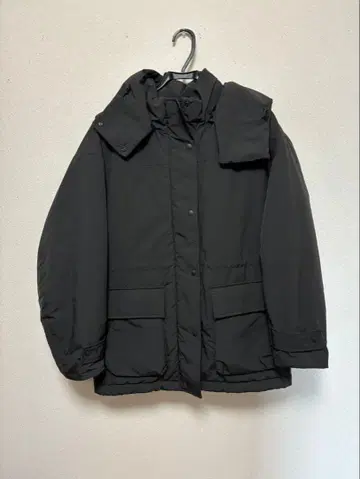 유니클로 하이브리드 다운 코트 다운 자켓 블랙 L 사이즈