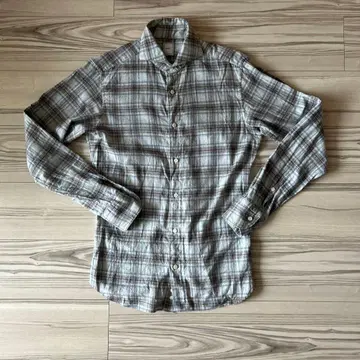 SHIPS 체크 무늬 긴팔 플란넬 셔츠