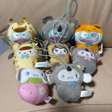 산리오 동물 인형옷 8체 세트