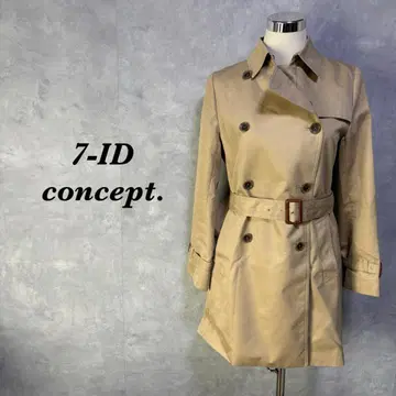 7-IDconcept 트렌치코트 더블 브레스트 베이지 L 4864N