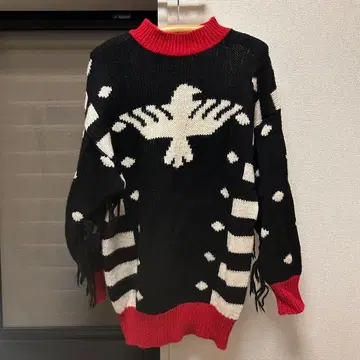 구제 의류 멕시칸 니트 스웨터