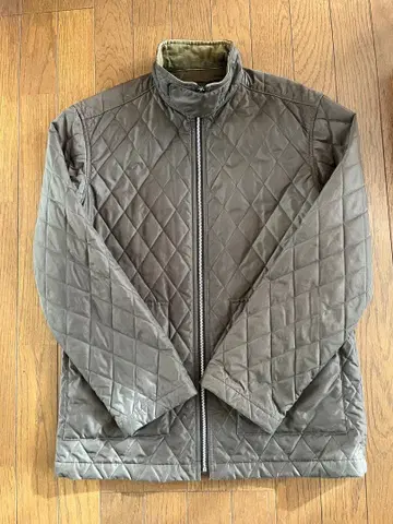 다케오 키쿠치 올리브색 퀼팅 자켓 남성용