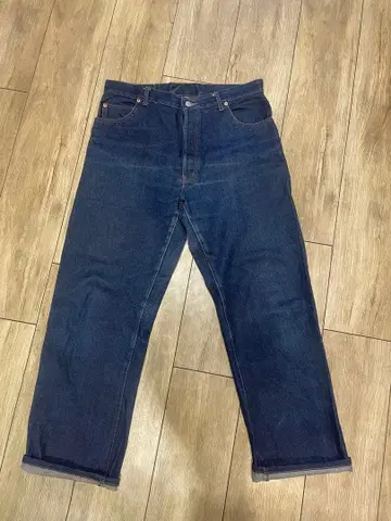 셀비치 스트레이트 데님 인디고 블루