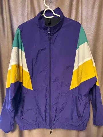 halham 나일론 자켓 L 보라색 멀티컬러