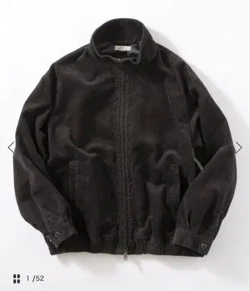 코듀로이 스탠드 카라 지퍼 블루종/relume