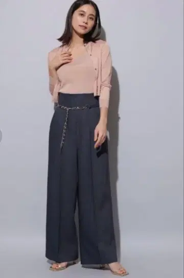 마이 스트라다 체인 벨트 포함 팬츠