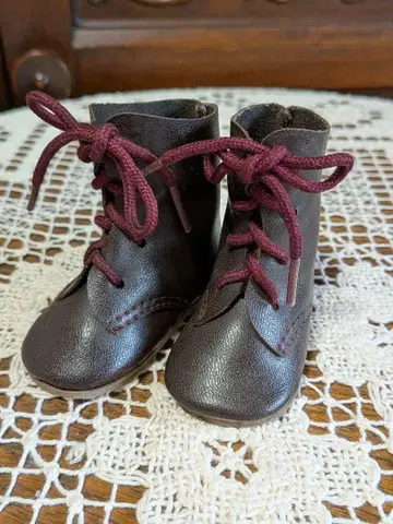 비스크 인형용 부츠 비스크 인형 신발 짙은 갈색
