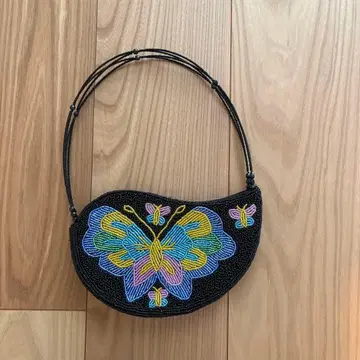나비 자수 비즈 파티 백