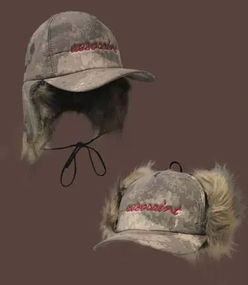 Y2K 펑크 그런지 스트릿 퍼 귀마개 캡