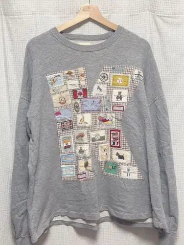 Karl Helmut 패치워크 트레이닝복 그레이