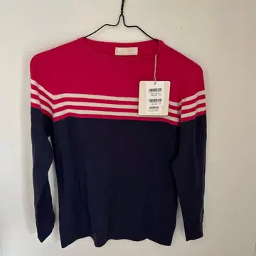 noeud NAEA103W 핑크 네이비 스웨터 F 택 포함 미사용 새상품