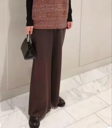 caban [캬바쿠라] 울 트윌 와이드 팬츠