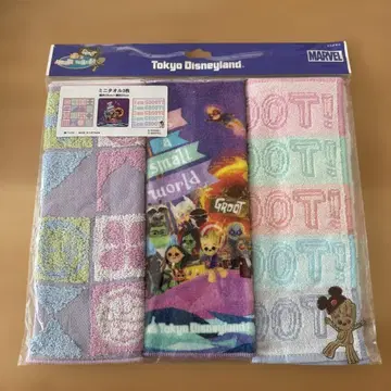 디즈니 미니 타월 세트 MARVEL 캐릭터 이츠 어 스몰 월드