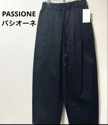 새상품 택 PASSIONE 파시오네 와이드 테이퍼드 팬츠