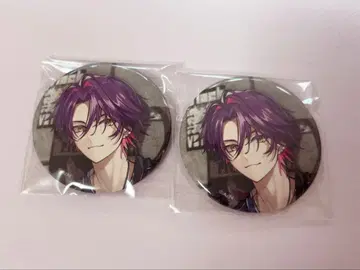 2시라던가 광란 RIOT 초회 생산 한정판 와타라이 히바리 캔뱃지 2개