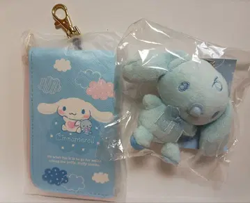 시나모롤 키케이스 포함 패스케이스 + 미니 밀크 마스코트 소라이로