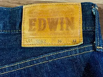 EDWIN 에드윈 505Z 와이드 스트레이트 셀비지