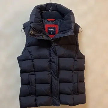 한국 SPAO 다운 베스트 다크 네이비