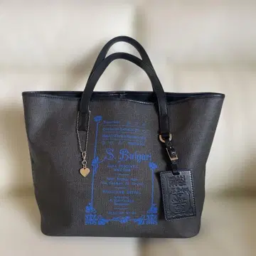 새상품급 S. Bulgari 토트백 블랙