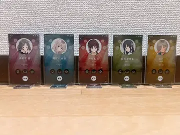 걸즈밴드클라이 통화풍 아크릴 스탠드 5종 세트