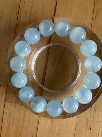 아쿠아 마린 선녀색 팔찌 빅볼