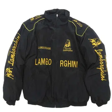 Lamborghini 람보르기니 레이싱 자켓 자수 블루종 충전솜 XL