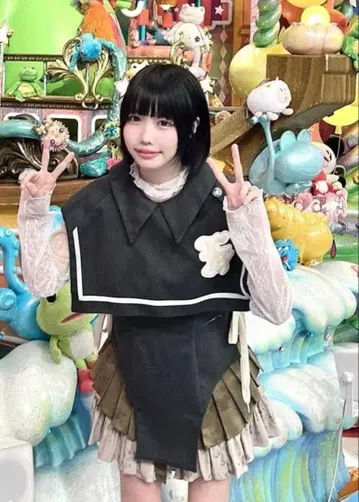 아노짱 착용 프릴 스커트