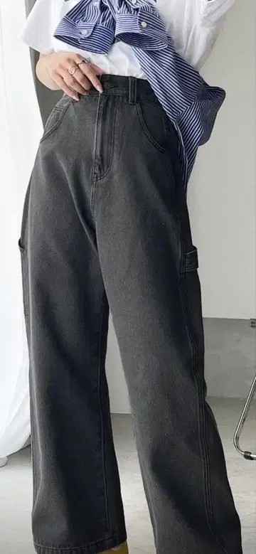 JaVa 페인터 트윌 & 와이드 데님 팬츠 택 포함 미사용 새상품