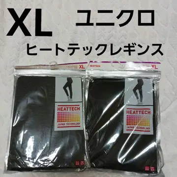 유니클로 히트텍 레깅스 XL 블랙 컬러 다크 그레이