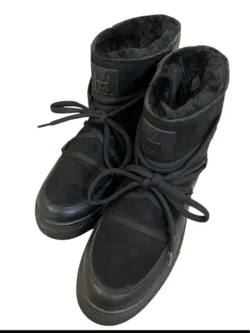 H&M 보아 부츠 블랙 남성용 42 사이즈 따뜻한 무스탕 부츠