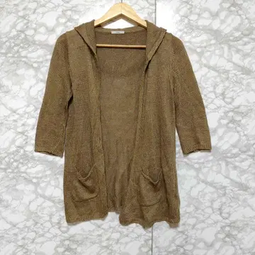 IENA 이에나 7부 소매 후드 가디건 마 혼방 겉옷