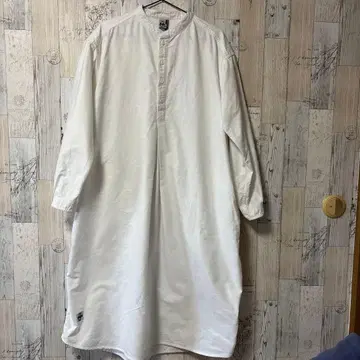 CHUMS 화이트 셔츠 원피스 긴팔 L