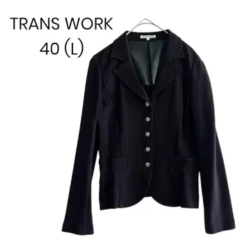 [ TRANSWORK ] 자켓 테일러드 L 블랙 깔끔한 출퇴근 b030