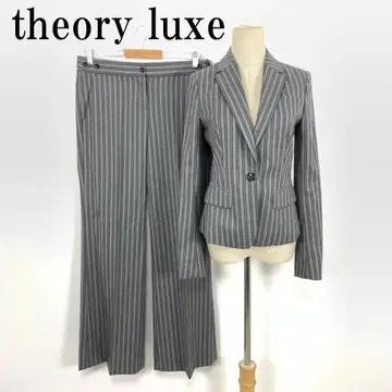 LA8666 띠어리 럭스 수트 셋업 그레이 울 폴리우레탄 38