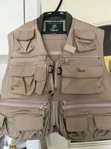 Orvis 낚시용 조끼 S 사이즈 베이지