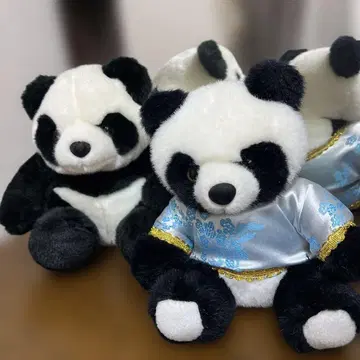 팬더 봉제 인형 2개