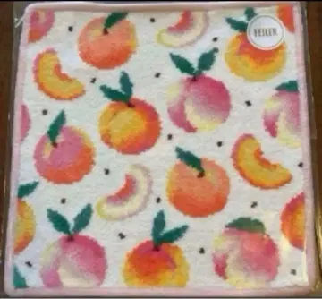 [ 미사용 새상품 ] 러브리 바이 페이 손수건 피치 도트