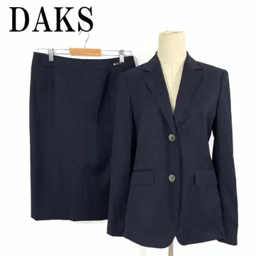 LA8668 DAKS 닥스 스커트 수트 블랙 검정 울 40